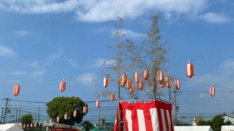 昆陽里小学校の夏祭りで電気工事を担当しました｜地域のお祭りを支える仕事